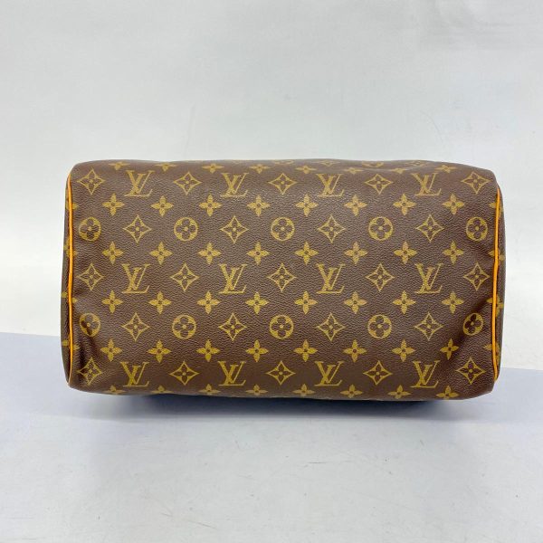 1240001038358 3 Louis Vuitton Handbag Monogram Speedy 35 Brown