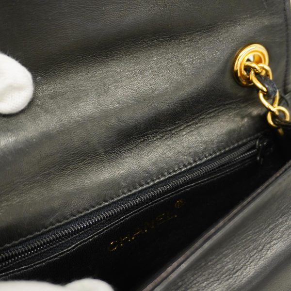 1240001038369 9 Chanel Chain Shoulder Bag Lambskin Black