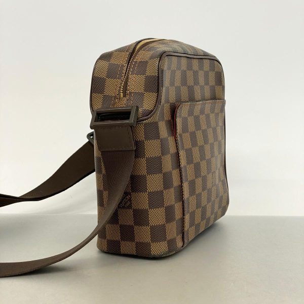 1240001038385 2 Louis Vuitton Shoulder Bag Damier Olaf PM Ebene