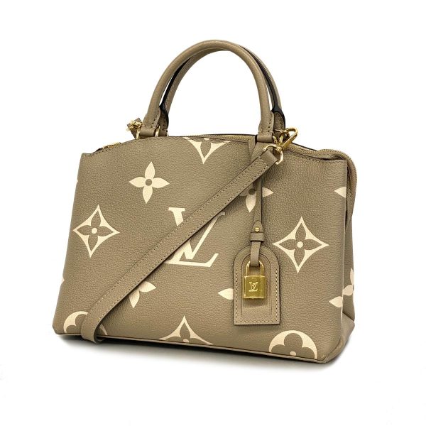 1240001038386 1 Louis Vuitton 2way Bag Palais PM Tourtrail Creme