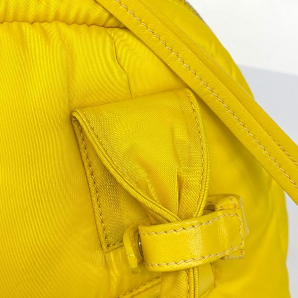 1240001038393 7 Prada 2 Way Bag Nylon Hardware Yellow Silver