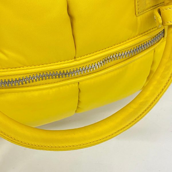 1240001038393 8 Prada 2 Way Bag Nylon Hardware Yellow Silver