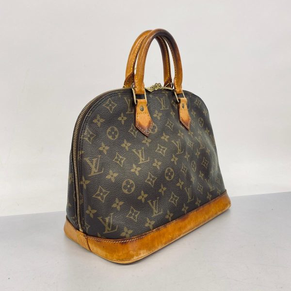 1240001038398 2 Louis Vuitton Handbag Monogram Alma Brown