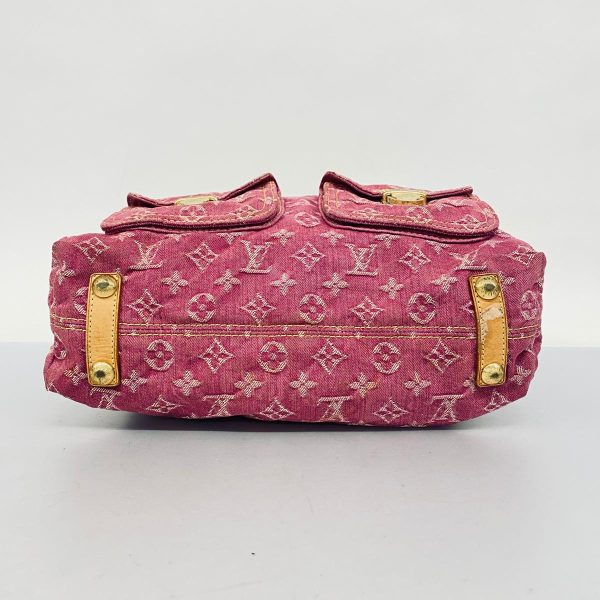 1240001038403 3 Louis Vuitton Shoulder Bag Denim Baggy GM Fuchsia