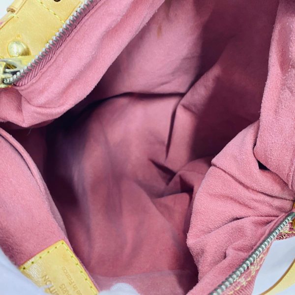 1240001038403 4 Louis Vuitton Shoulder Bag Denim Baggy GM Fuchsia