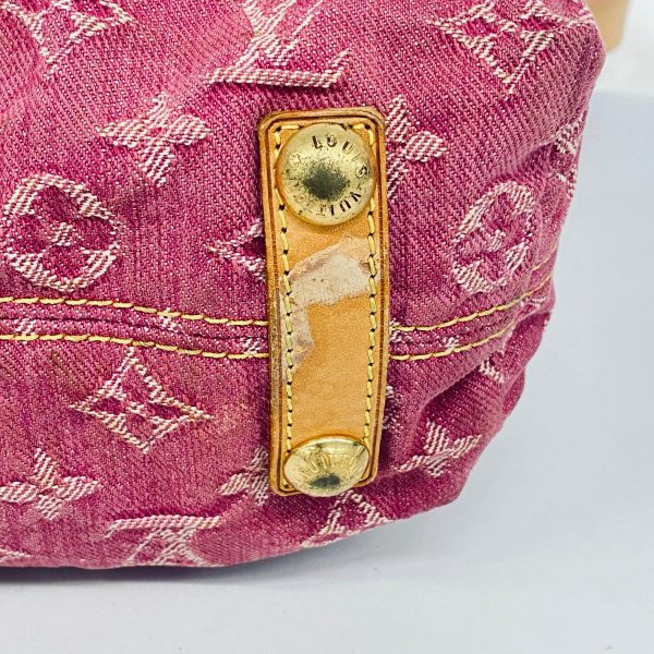 1240001038403 7 Louis Vuitton Shoulder Bag Denim Baggy GM Fuchsia