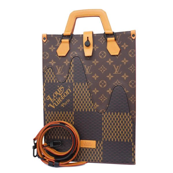 1240001038405 1 Louis Vuitton 2way Bag LV Squared Mini Tote Brown