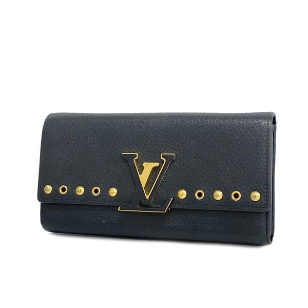 1240001038414 1 Louis Vuitton Wallet Portefeuil Capucines Noir