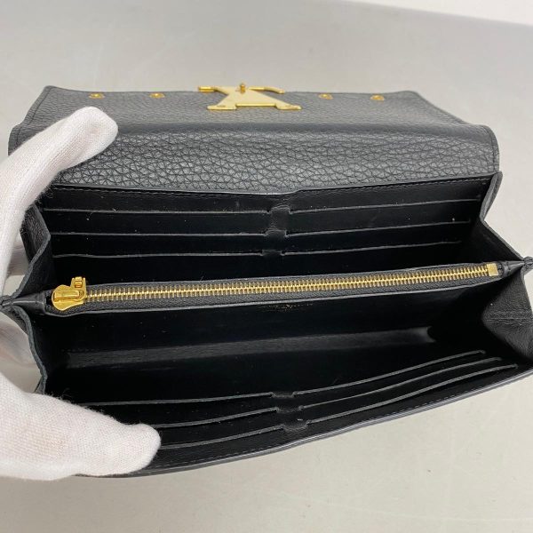 1240001038414 3 Louis Vuitton Wallet Portefeuil Capucines Noir