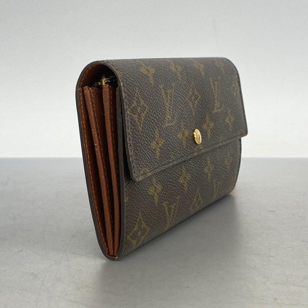 1240001038419 2 Louis Vuitton Long Wallet Porte Mone Credit Brown