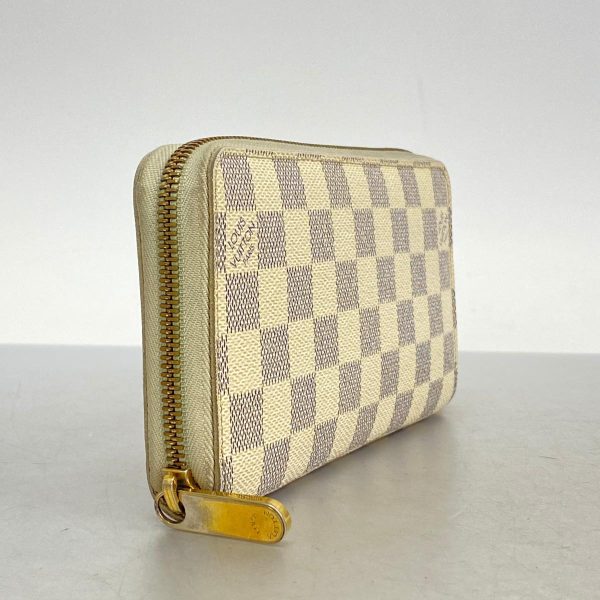 1240001038420 2 Louis Vuitton Long Wallet Damier Zippy White