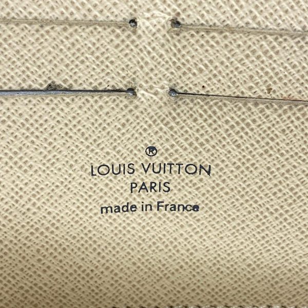 1240001038420 4 Louis Vuitton Long Wallet Damier Zippy White