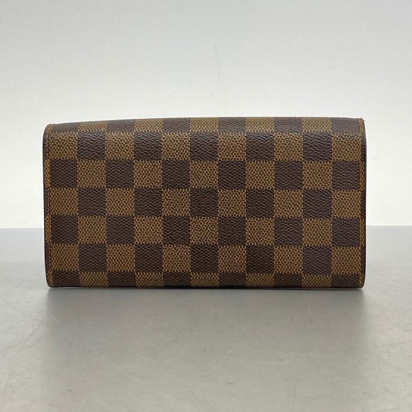 1240001038434 14 Louis Vuitton Long Wallet Portefeuille Sara Ebene