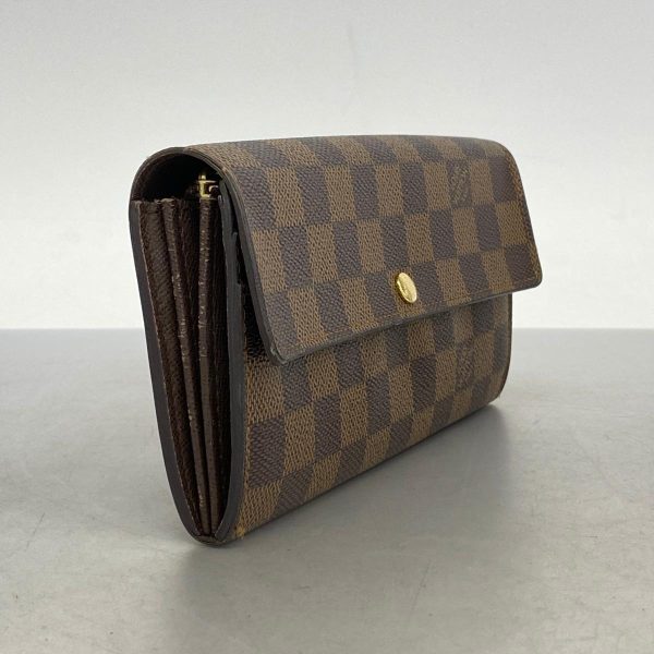 1240001038434 2 Louis Vuitton Long Wallet Portefeuille Sara Ebene