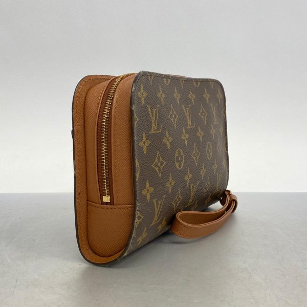 1240001038437 2 Louis Vuitton Clutch Bag Monogram Orsay Brown