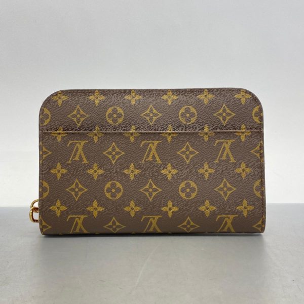 1240001038437 9 Louis Vuitton Clutch Bag Monogram Orsay Brown