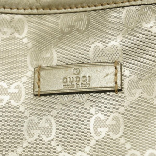 1240001038441 13 Gucci Tote Bag GG Impleme Leather Silver