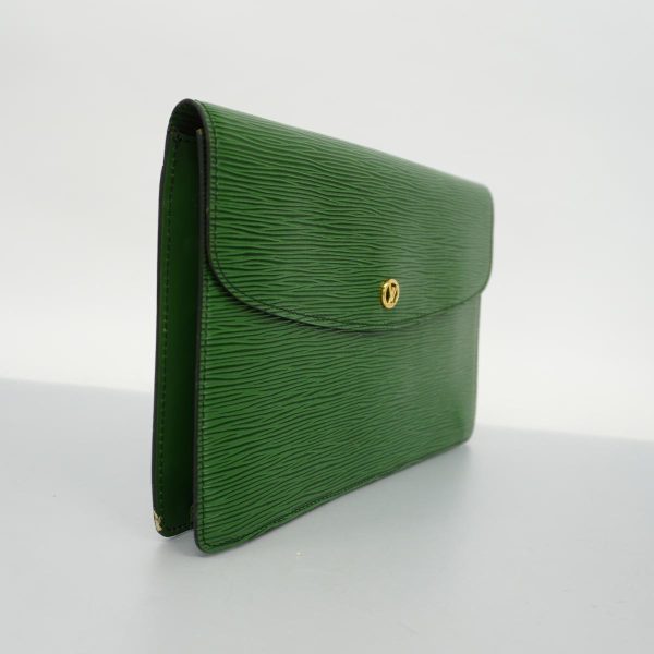 1240001038446 2 Louis Vuitton Clutch Bag Montaigne 27 Borneo Green