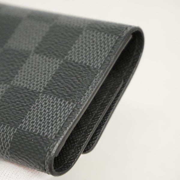 1240001038461 5 Louis Vuitton Key Case Multicle 6 Black Gray