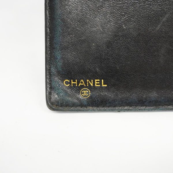 1240001038513 5 Chanel Long Wallet Caviar Skin Black Gold Hardware