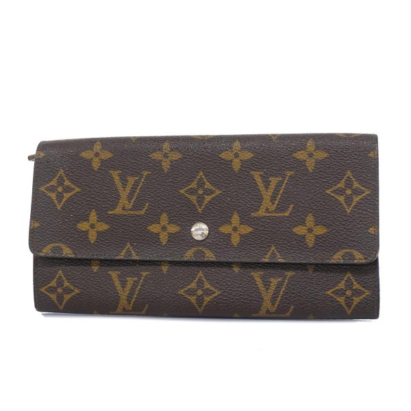 1240001038523 1 Louis Vuitton Long Wallet Porte Mone Credit Brown