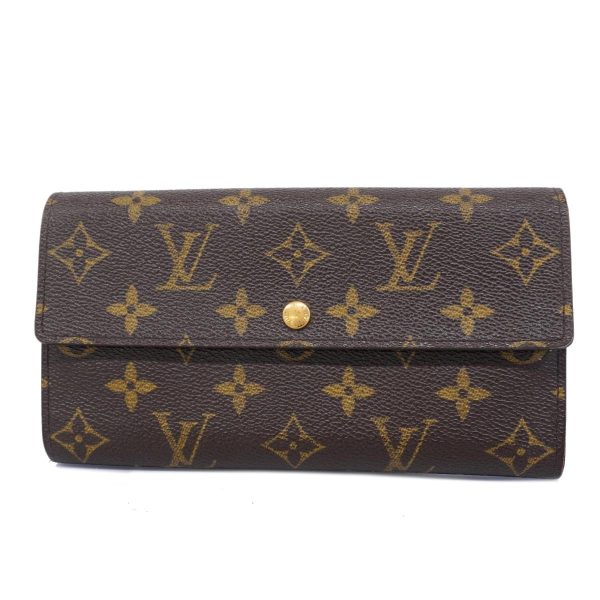 1240001038524 1 Louis Vuitton Long Wallet Portomone Credit Brown