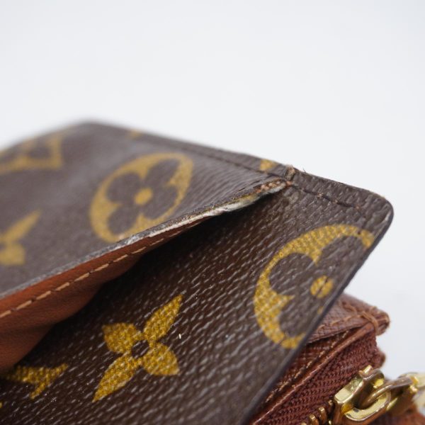 1240001038524 12 Louis Vuitton Long Wallet Portomone Credit Brown