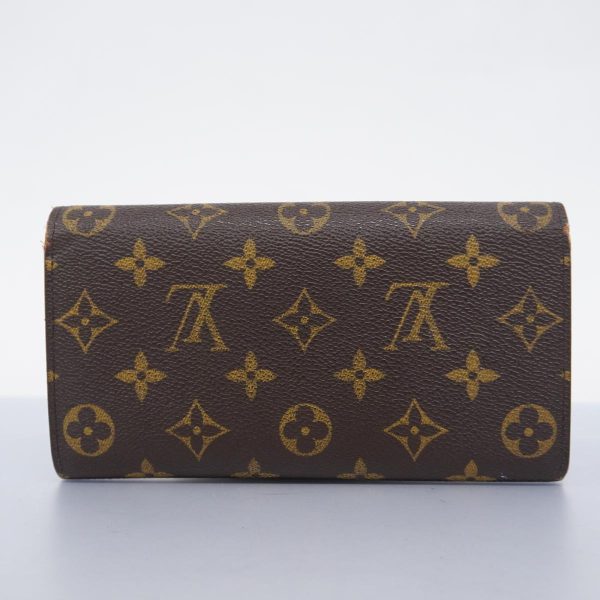 1240001038524 16 Louis Vuitton Long Wallet Portomone Credit Brown