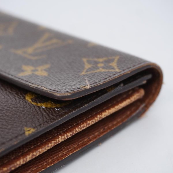 1240001038524 6 Louis Vuitton Long Wallet Portomone Credit Brown