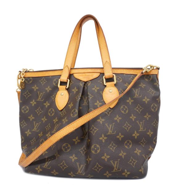 1240001038527 1 Louis Vuitton 2way Bag Monogram Palermo PM Brown