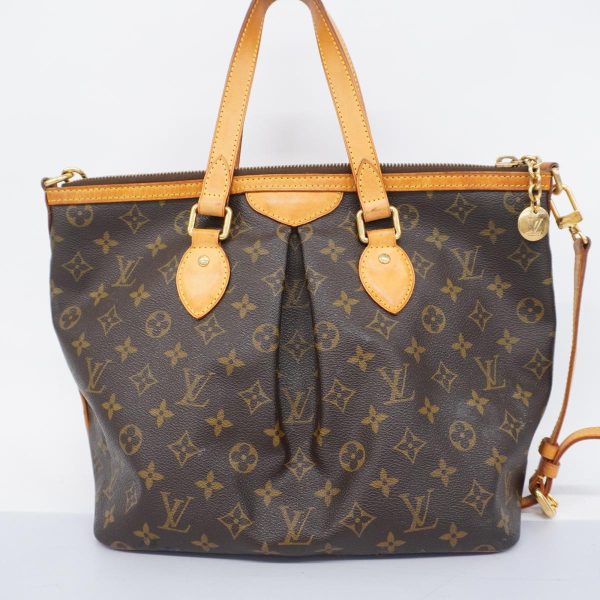 1240001038527 18 Louis Vuitton 2way Bag Monogram Palermo PM Brown