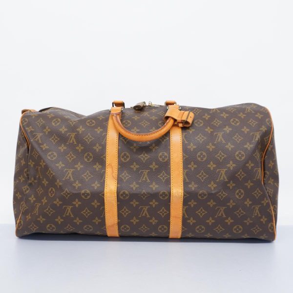 1240001038530 13 Louis Vuitton Boston Bag Monogram Keepall 55 Brown