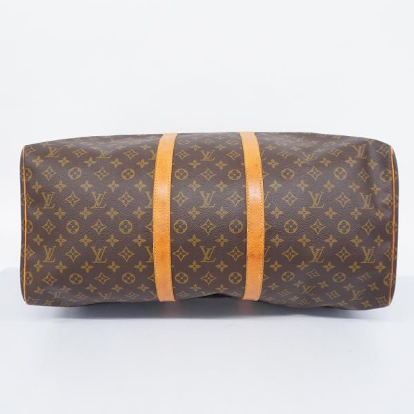 1240001038530 3 Louis Vuitton Boston Bag Monogram Keepall 55 Brown