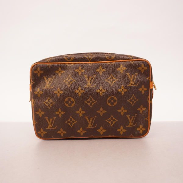 1240001038539 12 Louis Vuitton Clutch Bag Monogram 23 Brown