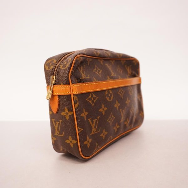 1240001038539 2 Louis Vuitton Clutch Bag Monogram 23 Brown