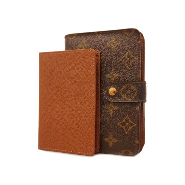 1240001038544 1 Louis Vuitton Wallet Porte Papier Zip Brown