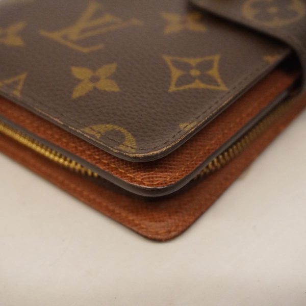 1240001038544 12 Louis Vuitton Wallet Porte Papier Zip Brown