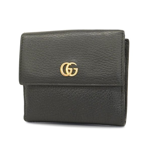 1240001038581 1 Gucci Wallet GG Marmont Black Gold Hardware