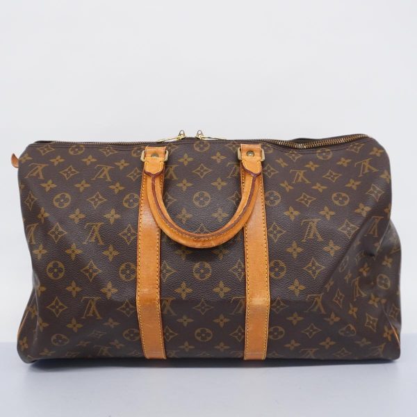 1240001038583 15 Louis Vuitton Boston Bag Monogram Keepall 45 Brown