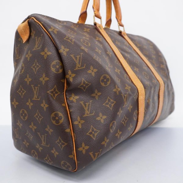 1240001038583 2 Louis Vuitton Boston Bag Monogram Keepall 45 Brown