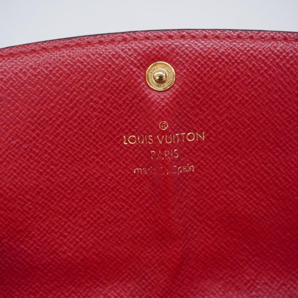 1240001038588 4 Louis Vuitton Long Wallet Portefeuille Emily Rouge