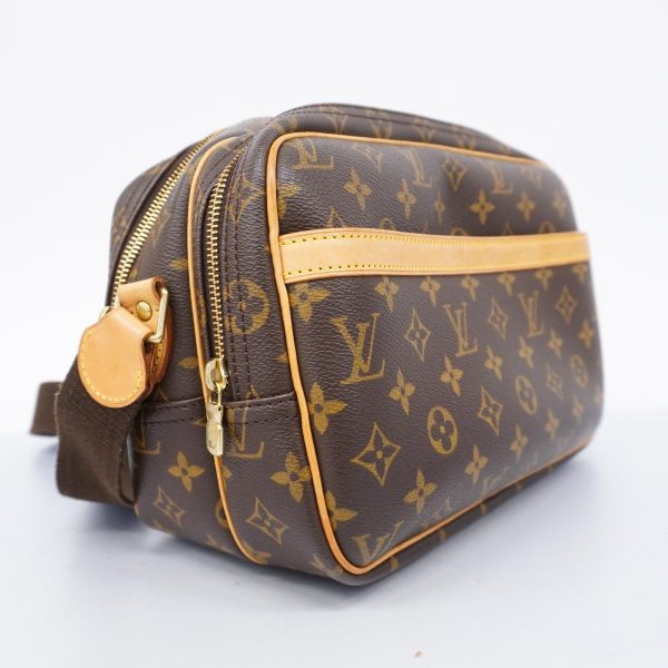 1240001038609 2 Louis Vuitton Shoulder Monogram Reporter PM Brown