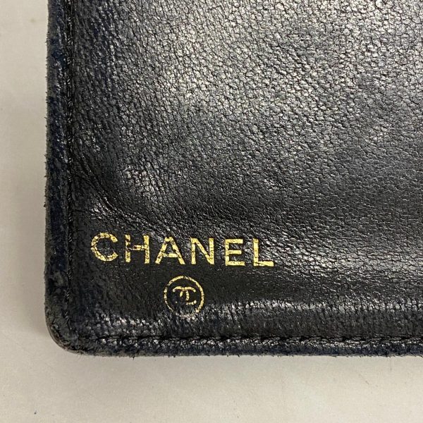 1240001038630 4 Chanel Long Wallet Caviar Skin Black