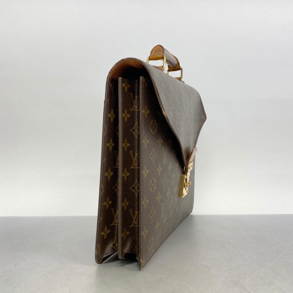 1240001038651 2 1 Louis Vuitton Briefcase Serviette Conseil Brown