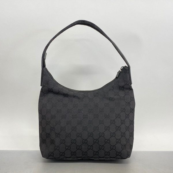 1240001038656 10 Gucci Shoulder Bag GG Canvas Black