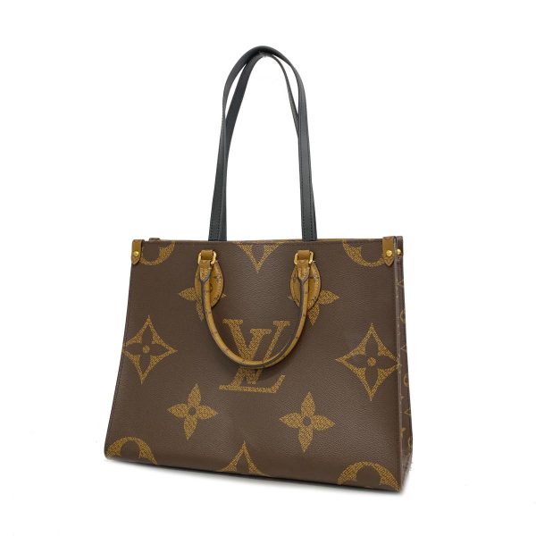 1240001038661 1 Louis Vuitton 2way Bag Giant On The Go MM Brown