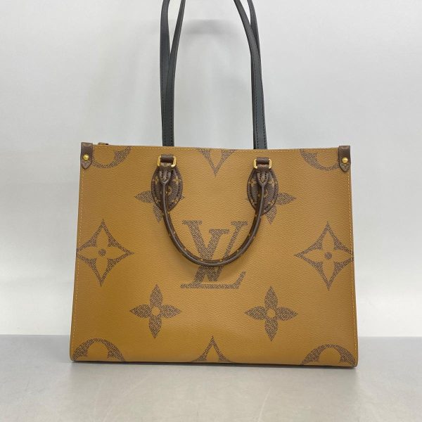 1240001038661 9 Louis Vuitton 2way Bag Giant On The Go MM Brown