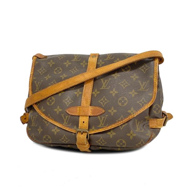 1240001038665 1 Louis Vuitton Shoulder Monogram Saumur 30 Brown