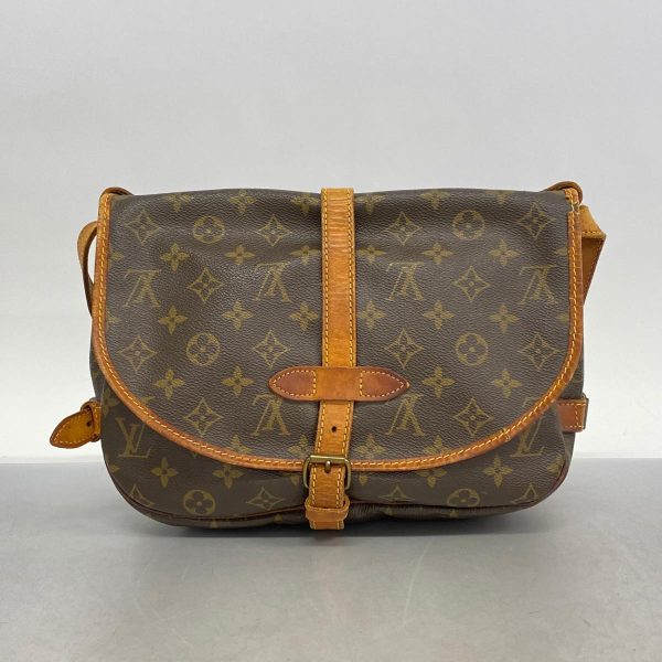 1240001038665 13 Louis Vuitton Shoulder Monogram Saumur 30 Brown