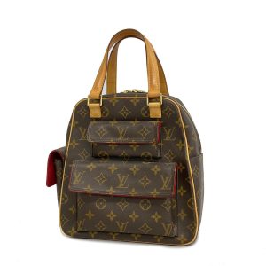 1240001038667 1 Louis Vuitton Monogram Trotteur Shoulder Bag Brown